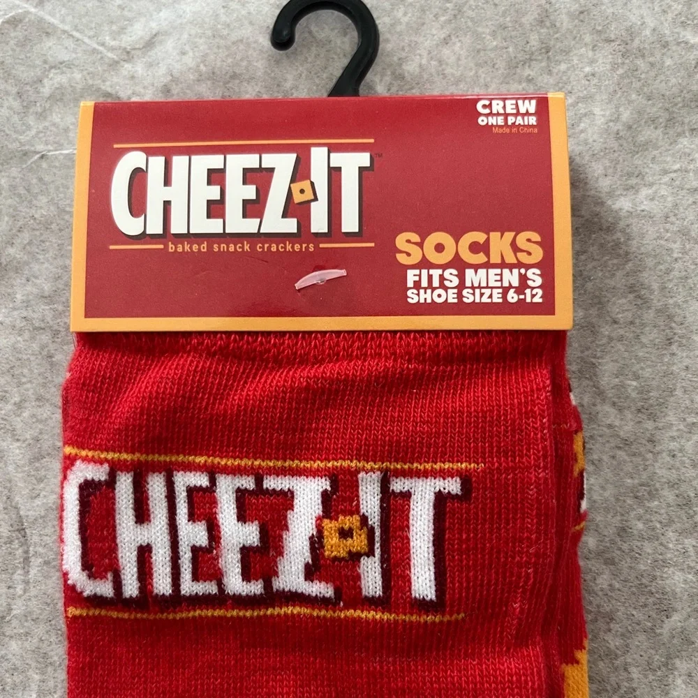 Cheez It Crackers Socks Fits Men’s Size 6-12